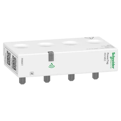 Schneider PowerTag Resi9 M63 R9M41 | Drehstromzähler 3P+N | 63A geeicht | Funk Energiesensor | für Wiser Gateway | IP20