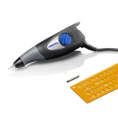 Dremel Gravierer 290-1 F0130290JM | Kompaktwerkzeug 35W | Gravur für Metall, Glas, Holz, Kunststoff | inkl. Schablonen