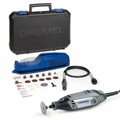 Dremel 3000-1/25 Multifunktionswerkzeug 130W | 25-tlg. Zubehör | flexibler Schaft | Koffer | grau