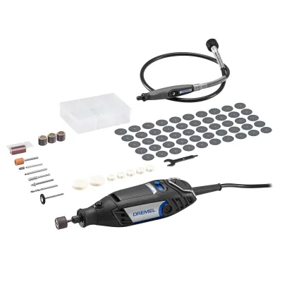 Dremel Multitool 3200-1/90 | 130W | 10.000–33.000 U/min | 90 Zubehör & biegsame Welle | Softgrip | 580g