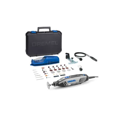Bosch Dremel Multifunktionswerkzeug 4250-3/45 | 175W | 45-tlg. Zubehör | 3 Vorsätze | Koffer | grau
