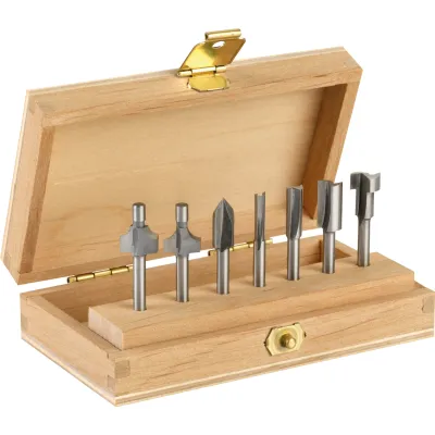 Bosch Dremel Mehrzweck-Fräser-Set 26150660JA | 7-teilig | Fräsen für Holz & Laminat | mit Holzbox
