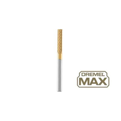 Dremel Fräser 9901 MAX | Wolframkarbid | Titannitrid beschichtet | 3,2 mm | Hochleistung | Metall, Glas, Stein, Holz