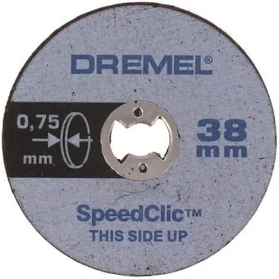 Dremel Trennscheibe SC409 | EZ SpeedClic | Metall | 38mm | 0,75mm dünn | 5 Stück | glasfaserverstärkt
