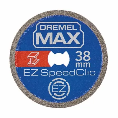 Dremel Trennscheibe SC456DM Max Premium | Metall-Trennscheibe 38,1x1mm | CBN-beschichtet | EZ SpeedClic