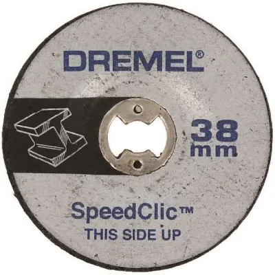 DREMEL Schleifscheibe SC541 | 2615S541JA | EZ SpeedClic | Ø38mm | für Metall, Holz, Stein | flach | 2 Stück