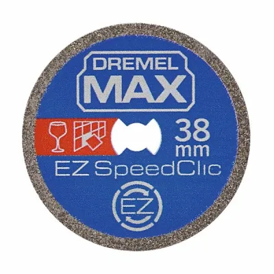Dremel Diamant-Trennscheibe SC545DM Max | 38,1 mm | EZ SpeedClic | Für Keramik, Naturstein, Marmor, Backstein, Hartholz