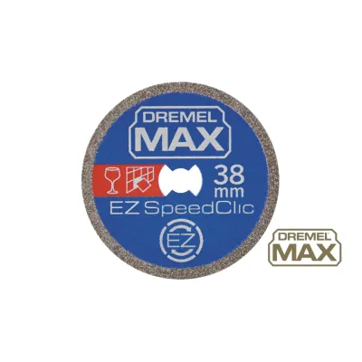 Dremel Diamant-Trennscheibe SC545DM Max | 38,1 mm | EZ SpeedClic | Für Keramik, Naturstein, Marmor, Backstein, Hartholz