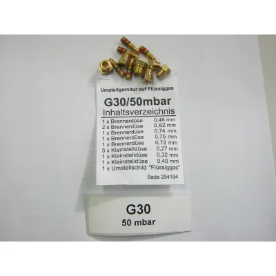 DÜSENSATZ G30/50mbar Küppersbusch 543514 für Herd Küppersbusch