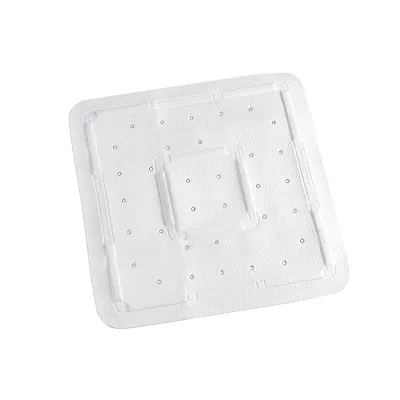 WENKO Duscheinlage Florida 3210401100 | Rutschfeste Duschmatte | 55x55 cm quadratisch | Kunststoff | Weiß