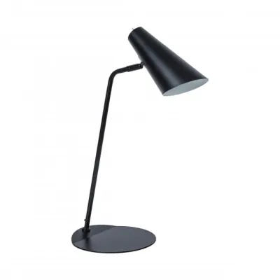 DYBERG Tischleuchte Noa 7162 | Designer Tischlampe GU10 10W | Verstellbar | Textilkabel 1,6m | Ø22cm H54cm