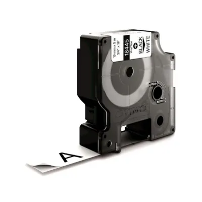 Dymo Band ID1 Vinyl 19mm/5,5m schwarz auf weiß 18445