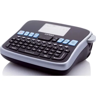 DYMO LabelManager 360D Etikettiergerät | Thermodruck | QWERTZ | für D1-Bänder 6-19 mm | Akku | schwarz/grau