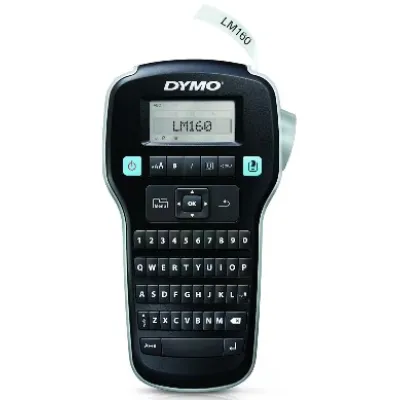 DYMO Etikettendrucker LabelManager 160 | 2174450 | QWERTZ-Tastatur | 6/9/12 mm D1-Bänder | tragbar | schwarz