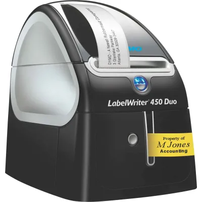 DYMO LabelWriter 450 Duo S0838920 Etikettendrucker | Thermodruck | 300 DPI | Papier- & Kunststoffetiketten | schwarz
