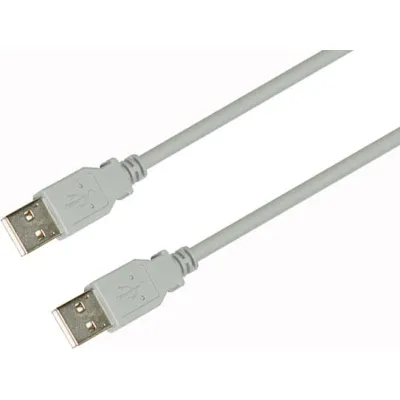 E+P Elektrik USB 2.0 Kabel CC 503 | USB-A auf USB-A Stecker | 1,5 m | Verbindungskabel | schwarz