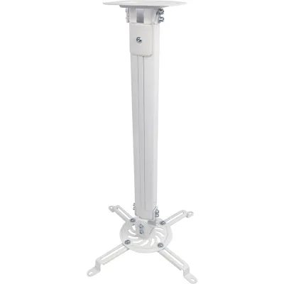 E+P Beamer-Deckenhalterung DH90 1258040 | universal neigbar schwenkbar drehbar | 545-900 mm | max. 13,5 kg | Weiß