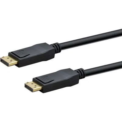 E+P Elektrik DisplayPort Kabel DP402Lose 2m | 8K 60Hz | DP 1.4 Stecker-Stecker | vergoldete Kontakte | daisy chain