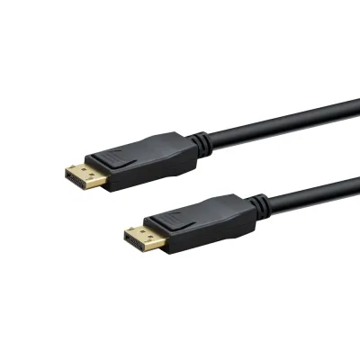 E+P Elektrik DisplayPort Kabel DP402Lose 2m | 8K 60Hz | DP 1.4 Stecker-Stecker | vergoldete Kontakte | daisy chain