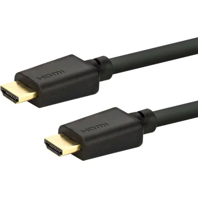 E+P Elektrik HDMI Ultra-High-Speed Kabel 1m HDC1/1 | 48 GBit/s | 8K 60Hz | HDR | eARC | 3D | 21:9 | Schwarz