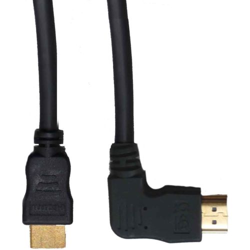 Bild: E+P HDW 2 HDMI-Kabel 2m Stecker/90Grad Winkelstecker
