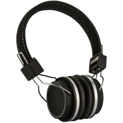 E+P Elektrik Kopfhörer TV 200 | Stereo Bügelkopfhörer 5m Kabel | Lautstärkeregler | 3,5mm & 6,35mm Adapter | Schwarz