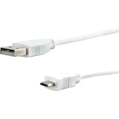 E+P Elektrik Micro-USB-Kabel 1m CC 549 W | USB-A auf Micro-USB-B | Daten- & Ladekabel | Weiß