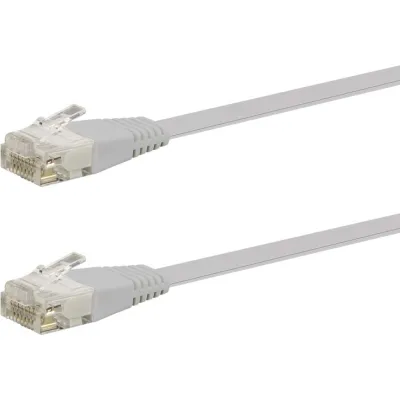 E+P Elektrik Patchkabel Cat.6 CC142/5 | Netzwerk Kabel 5m | RJ45 Stecker beidseitig | halogenfrei | grau