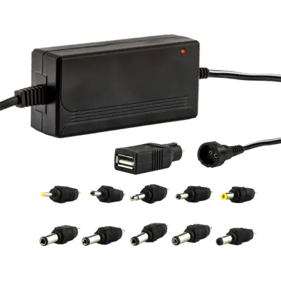 E+p Elektrik Universal-Schaltnetzteil C 3002 | 3000mA | 5-15V DC | 10 Adapter | USB | stabilisiert | Schwarz