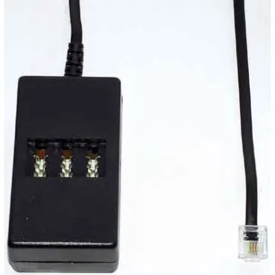 E+P ISDN Telefonadapter T 111/02 | Anschlusskabel 0,2m | RJ45 8/4 Stecker auf TAE-NFN Kupplung | Telekom Norm