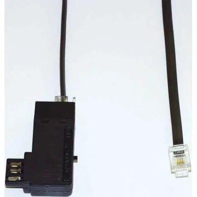 E+P Elektrik Universal-Telefonkabel T138 | TAE-F auf RJ11 6/4 Adapterkabel | 6m | schwarz