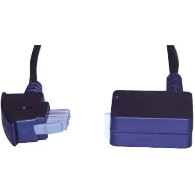 E+P Elektrik Verlängerungskabel T 27 | TAE-N Stecker auf TAE-N Kupplung | 6m | 4-polig | Telefonkabel | schwarz