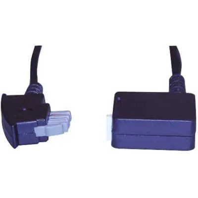 E+P Elektrik Verlängerungskabel T 28 | TAE-N Stecker auf TAE-N Kupplung | 10m | 4-polig | Telefonkabel | schwarz