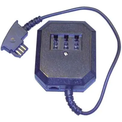 E+P Elektrik Telefonadapter T 75 | TAE-F Stecker auf TAE-NFF und RJ11 Westernbuchse | 0,2m | schwarz