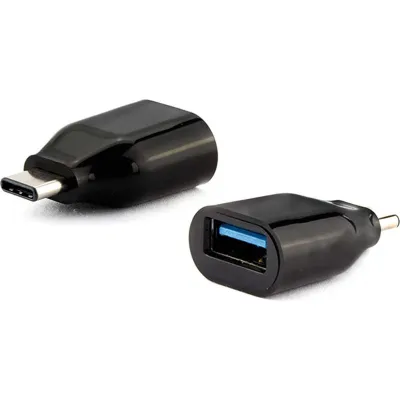 E+P Elektrik USB 3.1 Adapter CC 370 | USB-C Stecker auf USB-A Buchse | OTG | 5 Gbit/s | schwarz