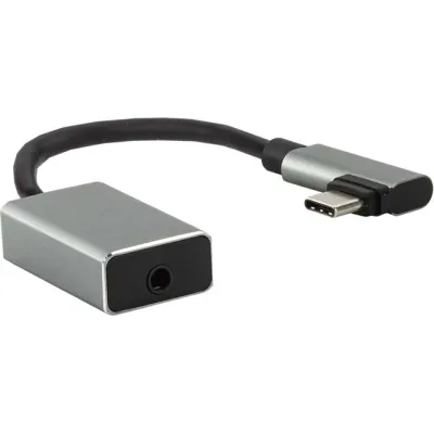 E+P Elektrik USB-C Audio Konverter CC 363 | 3,5 mm Klinkenadapter gewinkelt | Vollmetall | aktiv