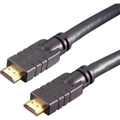 E+P Elektrik Highspeed HDMI Kabel 20m | 4K 30Hz | Ethernet | vergoldete Stecker | Schwarz
