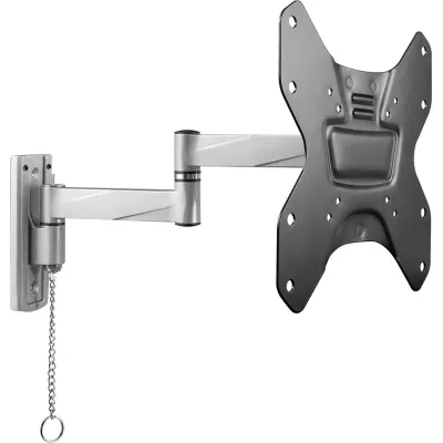 E+P Elektrik TV Wandhalterung WHC 51 | 23-42 Zoll | Caravan & Boot | neigbar schwenkbar | bis 15 kg | silber/schwarz