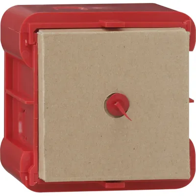 GIRA Einbaudose 1-fach 289100 | Unterputzdose E22 | Zubehör für Mauerwerkmontage | Kunststoff | Rot | 91,5x92,5x64mm