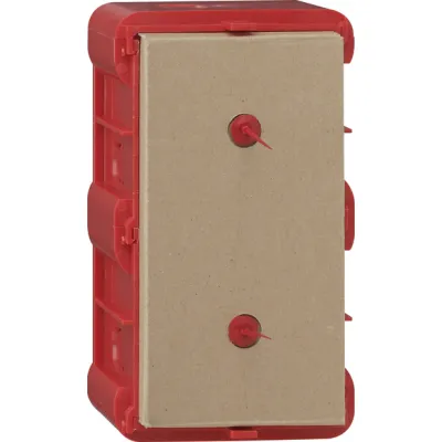 GIRA Einbaudose 2-fach 289200 | Unterputzdose E22 | Mauerwerkmontage | 162,5x92,5x64mm | Kunststoff rot