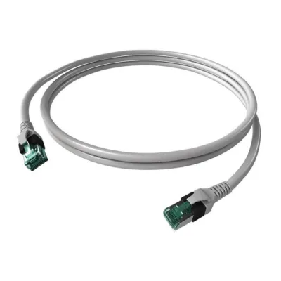 EasyLan Patchkabel CPP1OAAAAA0010 | Kat.6A | RJ45/RJ45 | PushPull | DualBoot | geschirmt | 1m | grau