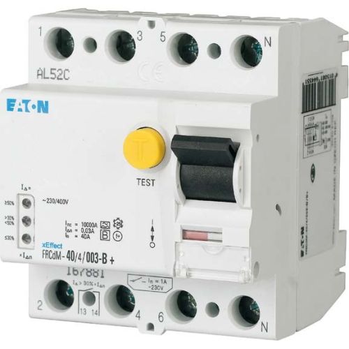 Bild: EATO FI-Schutzschalter allstromsensitiv FRCDM-40/4/003-G/BFQ 40/0,03 4polig