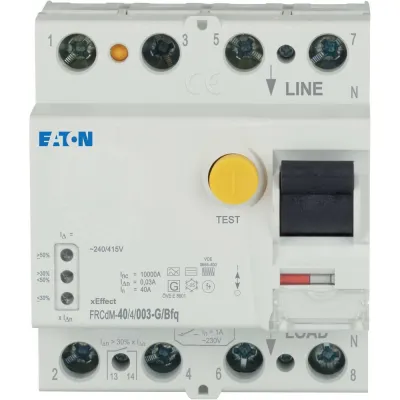 EATON FI-Schutzschalter FRCDM-40/4/003-G/BFQ | 4-polig | 40A | 30mA | Typ B | allstromsensitiv | umrichterfest | IP20