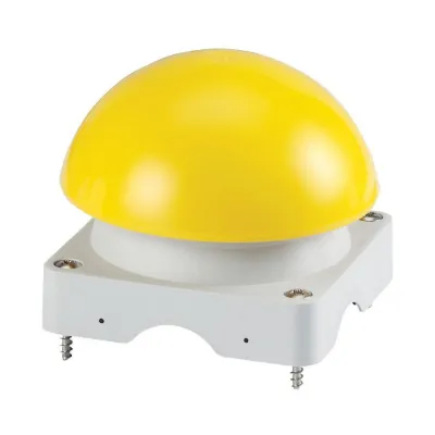 Eaton Gehäuseoberteil FAK-Y 229754 | Fuß- und Grobhandtaster | Pilzkappe | IP67 IP69K | grau/gelb | 85x85x65mm