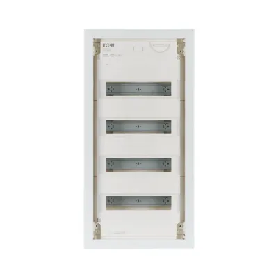 Eaton Hohlwand-Kleinverteiler KLV-48HWS-F 178828 | 4-reihig 48TE | Stahlblechtür flach | IP30 | Kunststoff weiß