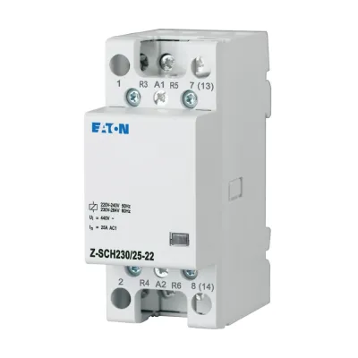 EATON Installationsschütz Z-SCH230/25-22 248849 | 230V AC | 25A | 2 Schließer 2 Öffner | IP40 | Hutschiene | AC-1