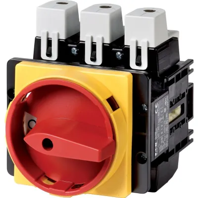 Eaton Hauptschalter P5-160/EA/SVB | 3-polig | 160A | Einbau | Not-Aus | abschließbar | IP65 | roter Drehgriff