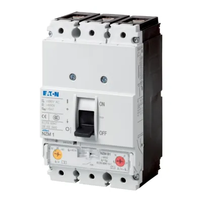EATON Leistungsschalter NZMB1-M63 | 3-polig 63A | thermomagnetisch | Motorschutz | 18,5kA | IP20