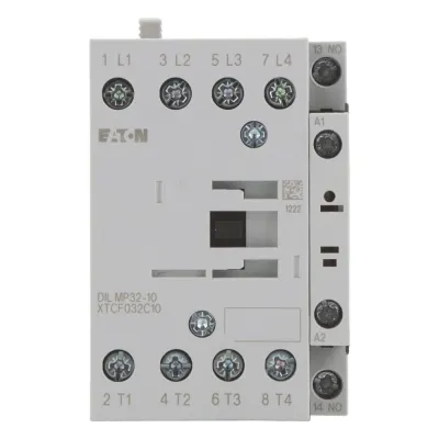 Eaton Leistungsschütz DILMP32-10 | 4-polig | 7,5kW | 32A AC-1 | 230V AC | Schraubanschluss | 1 Schließer Hilfskontakt