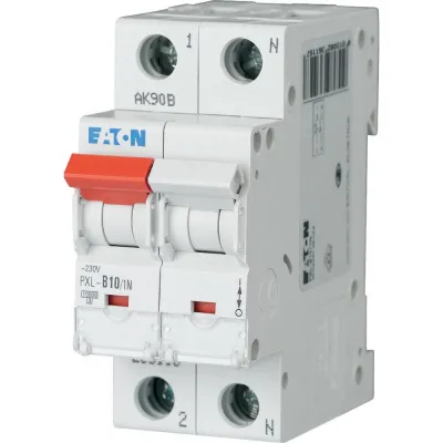EATON Leitungsschutzschalter PXL-B10/1N 236116 | 1-polig+N | 10A B-Charakteristik | 230V AC | 10kA | 1,5TE | IP20